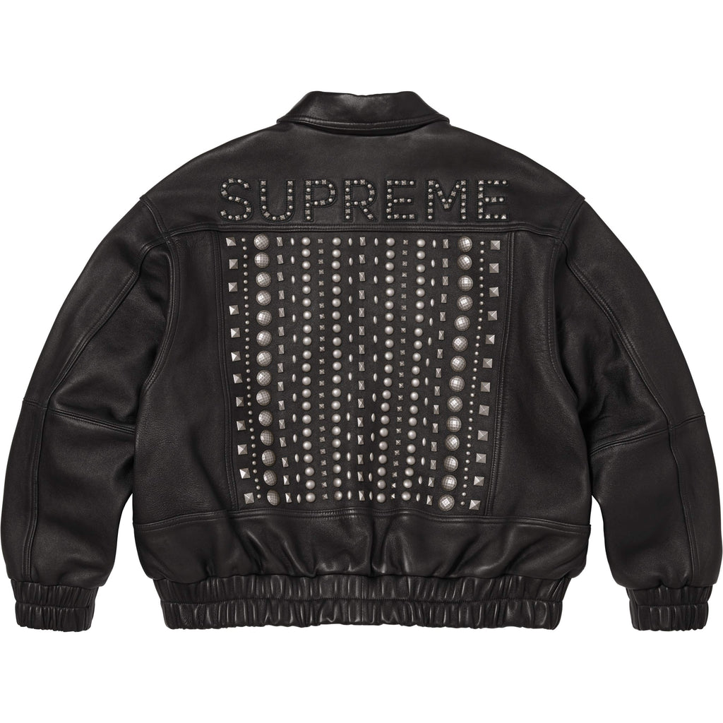 Multi Studded Leather Jacket