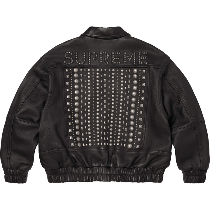 Supreme 23秋冬 leather collar Jacket L Multi Studded Leather Jacket - Shop - Supreme