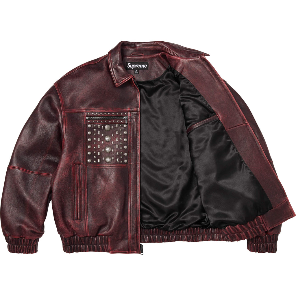 Multi Studded Leather Jacket