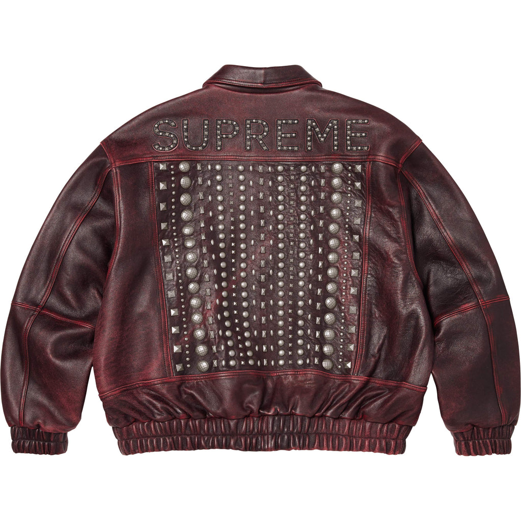Multi Studded Leather Jacket