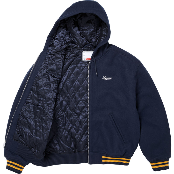 Supreme/Larry Clark Hooded Varsity Jacket - Shop - Supreme