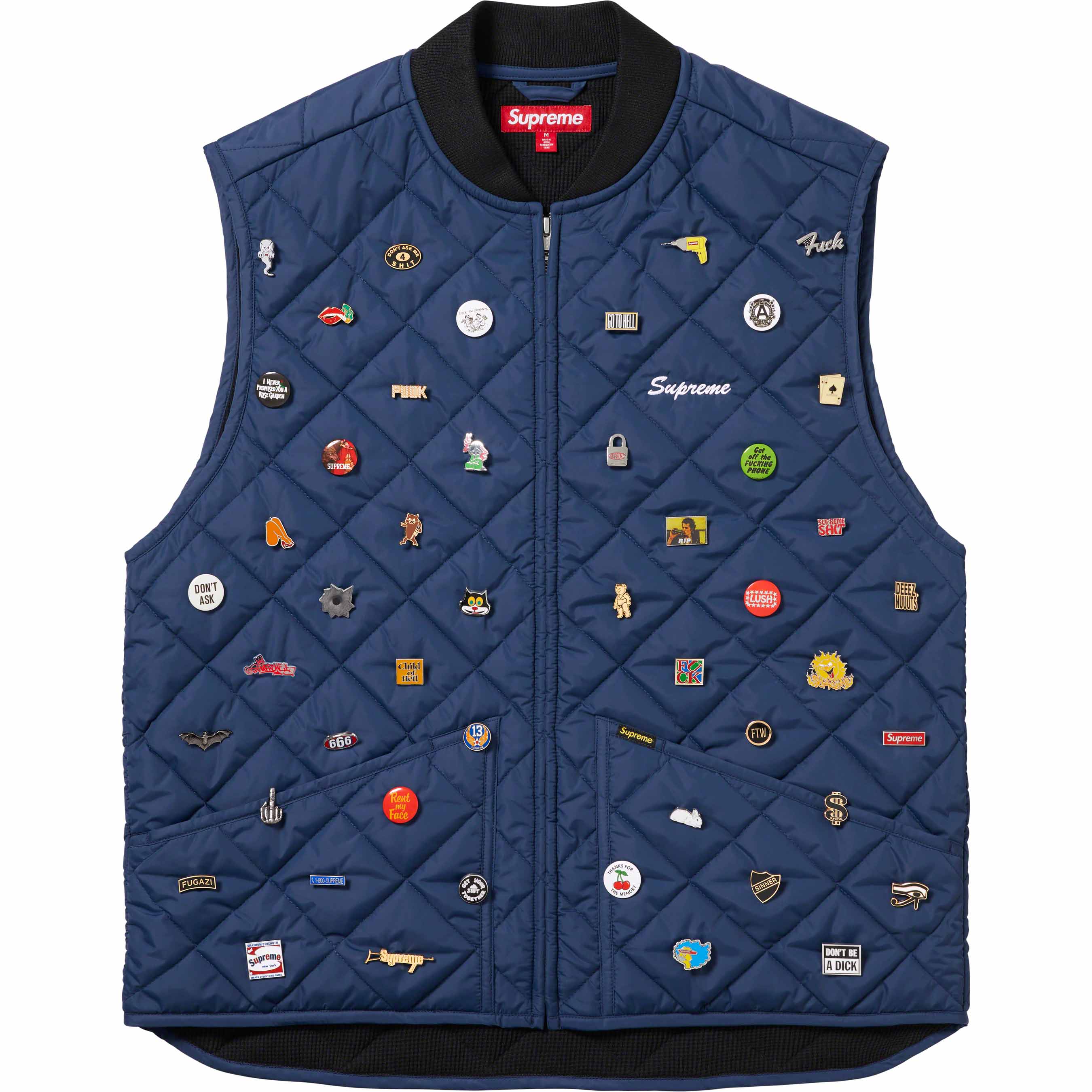 Pins Quilted Work Vest