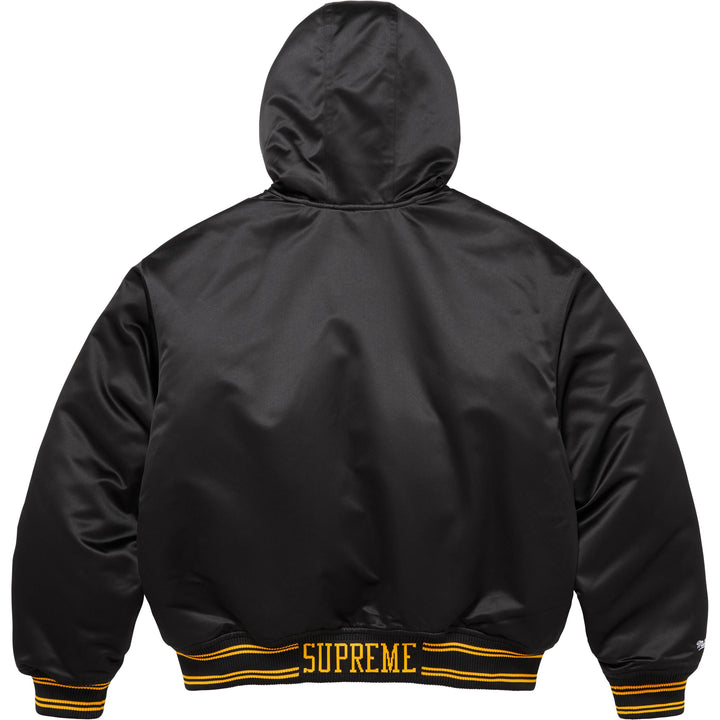 Supreme®/Mitchell & Ness® Lined Hooded Satin Varsity Jacket-8