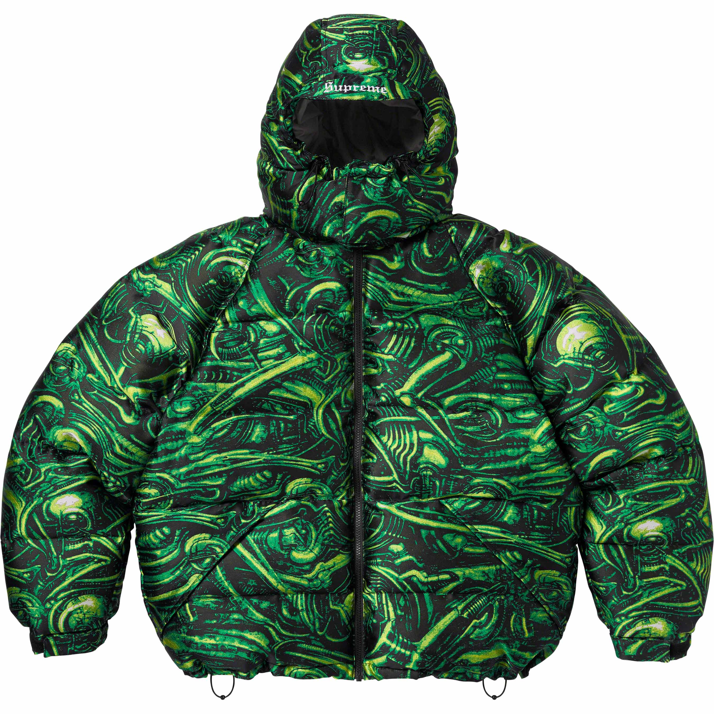 H.R. Giger Jacquard Down Puffer Jacket