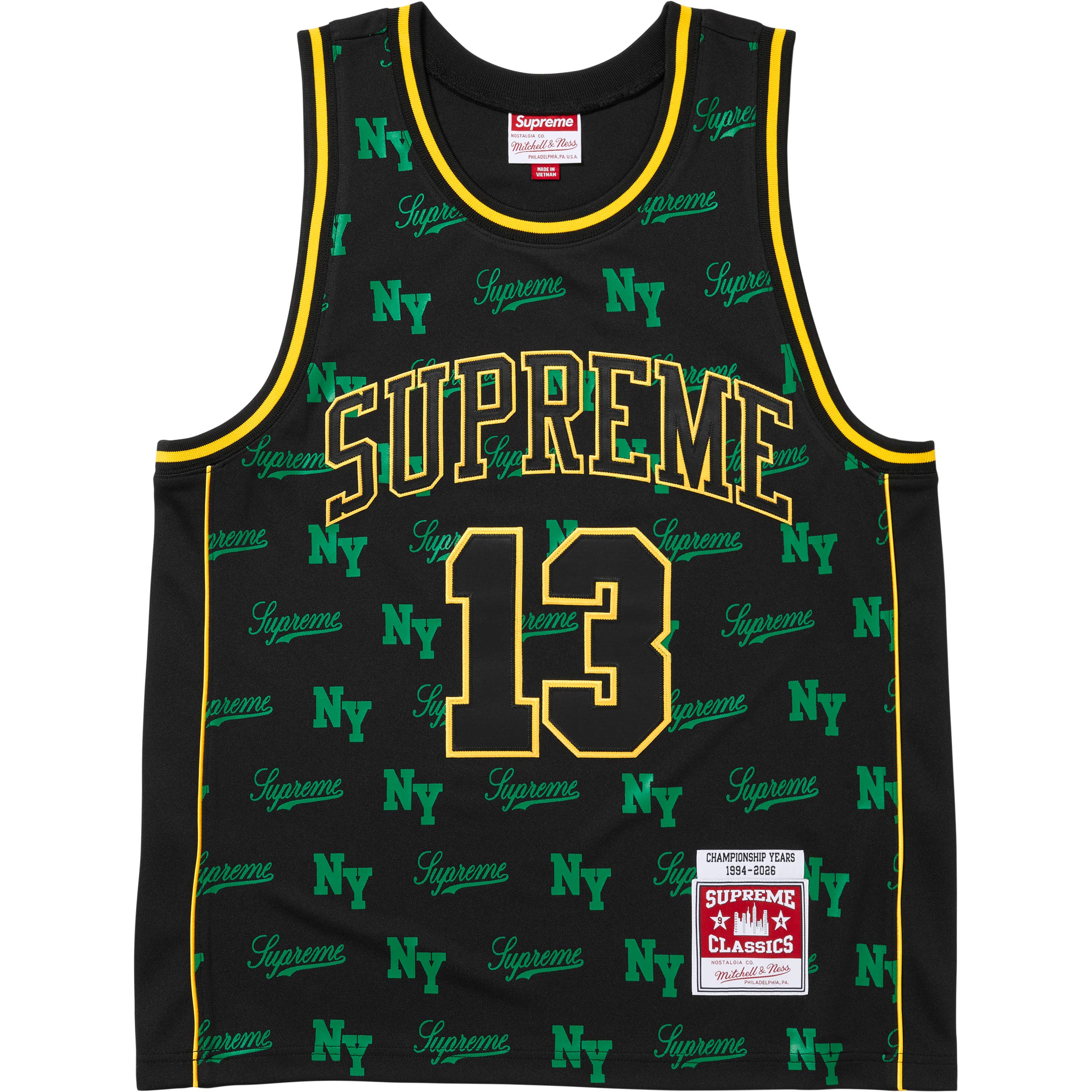 Supreme®/Mitchell & Ness® Monogram Basketball Jersey - Shop - Supreme