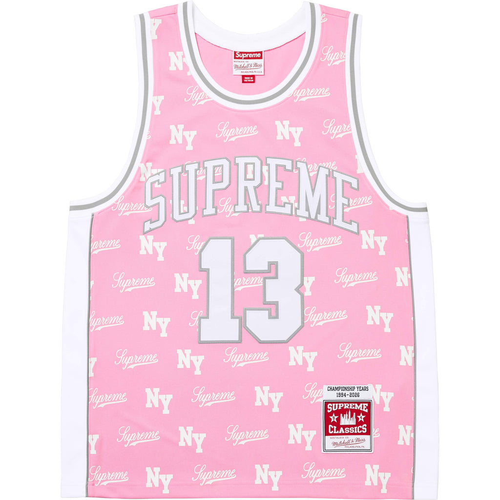 Supreme®/Mitchell & Ness® Monogram Basketball Jersey - Shop - Supreme