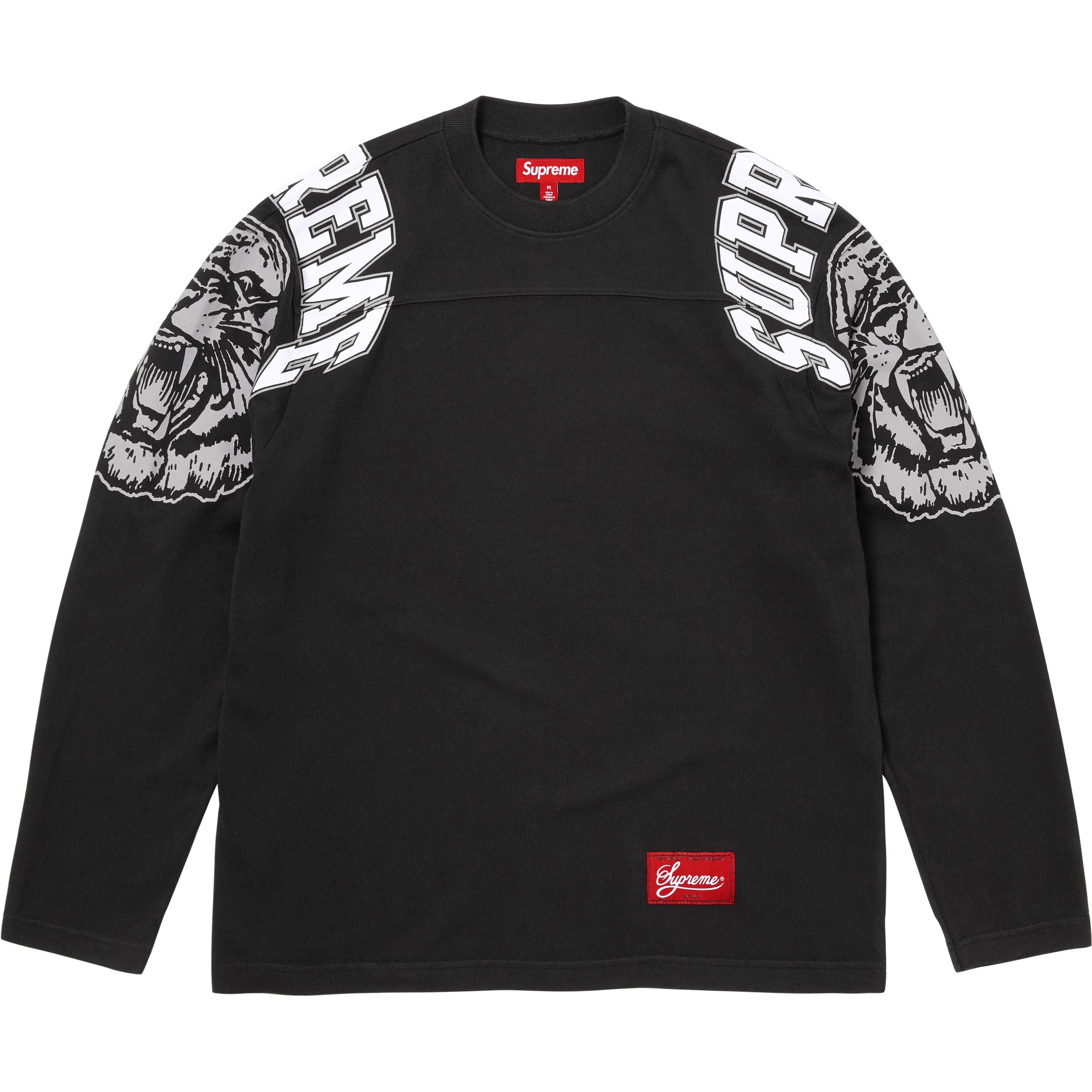 Supreme Open Knit Football Top ブラック S SUPREME SS25 OPEN KNIT FOOTBALL TOP BLACK LARGE STITCHED
