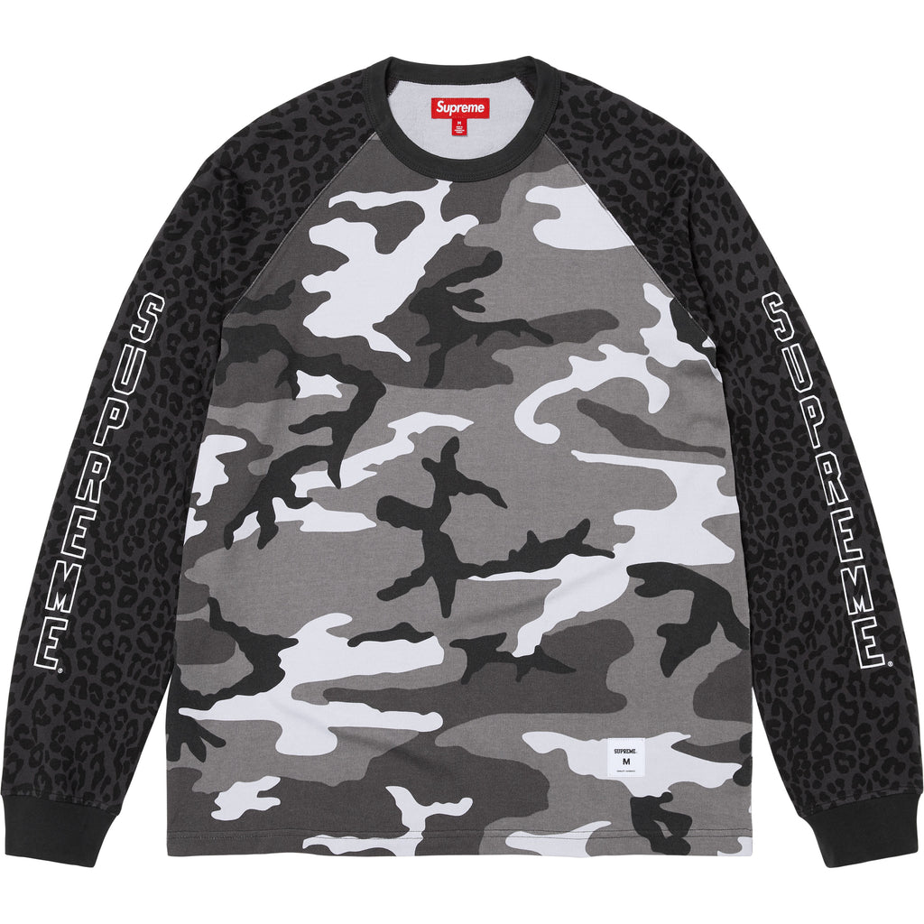 Wildlife Camo Raglan L/S Top - Shop - Supreme