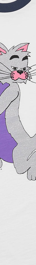 Glitter Cat S/S Top