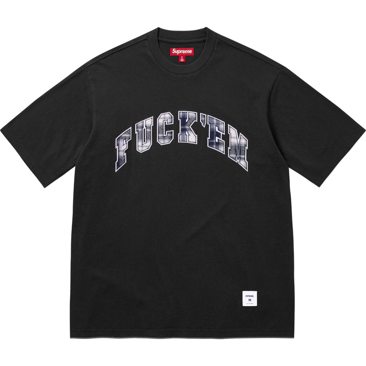 Supreme FUCK Tシャツ Mサイズ グレー Fuck Em Plaid S/S Top - Shop - Supreme
