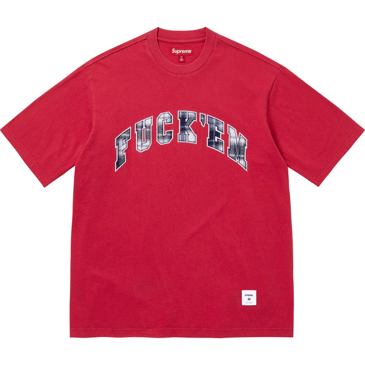 Supreme FUCK Tシャツ Mサイズ グレー Fuck Em Plaid S/S Top - Shop - Supreme