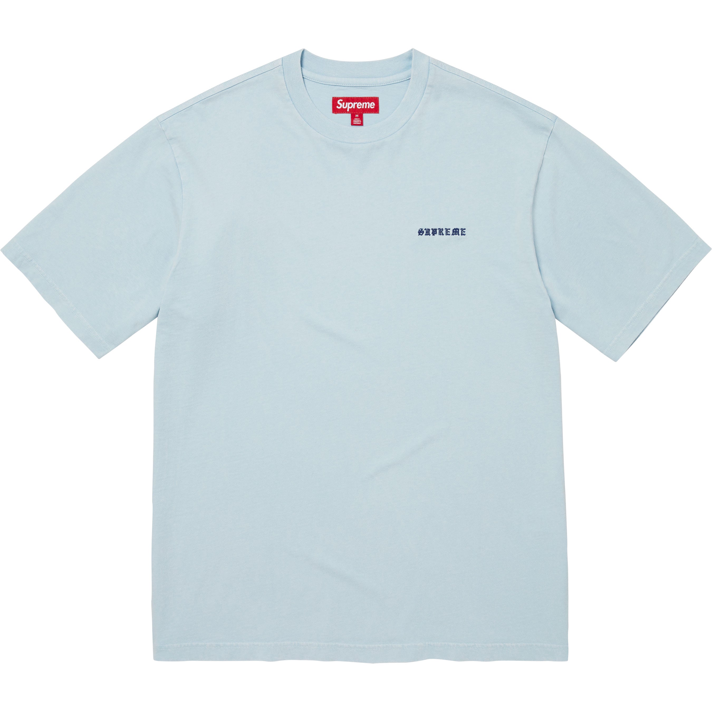 Supreme ライトブルー Tシャツ Lサイズ Washed S/S Top - Shop - Supreme