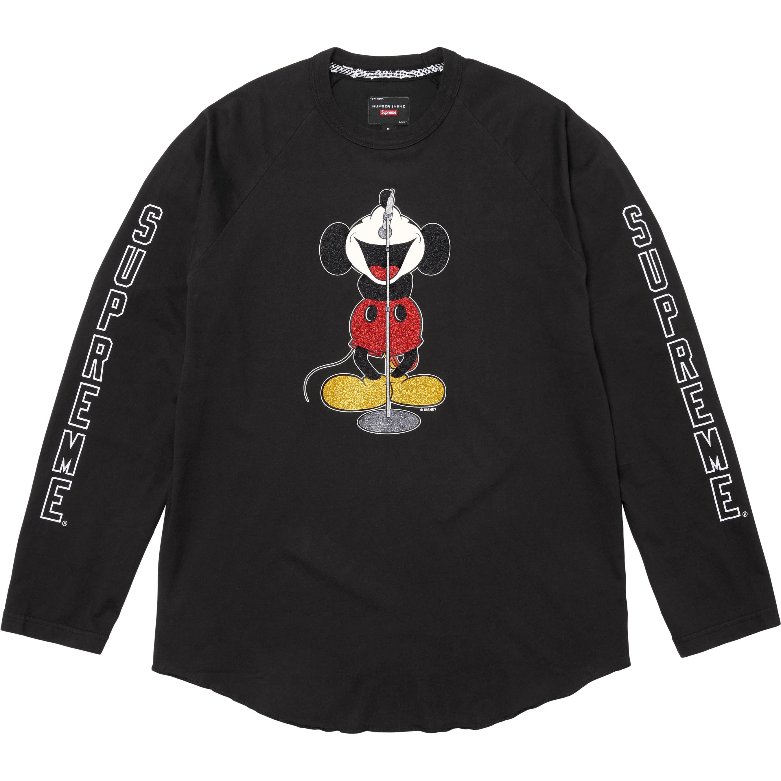 トップス Number(N)ine Mickey Mouse Raglan L/S Top Supreme®/Number (N)ine®/Mickey Mouse Raglan L/S Top - Shop