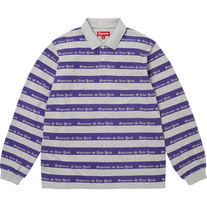 Old English Stripe L/S Polo - Shop - Supreme