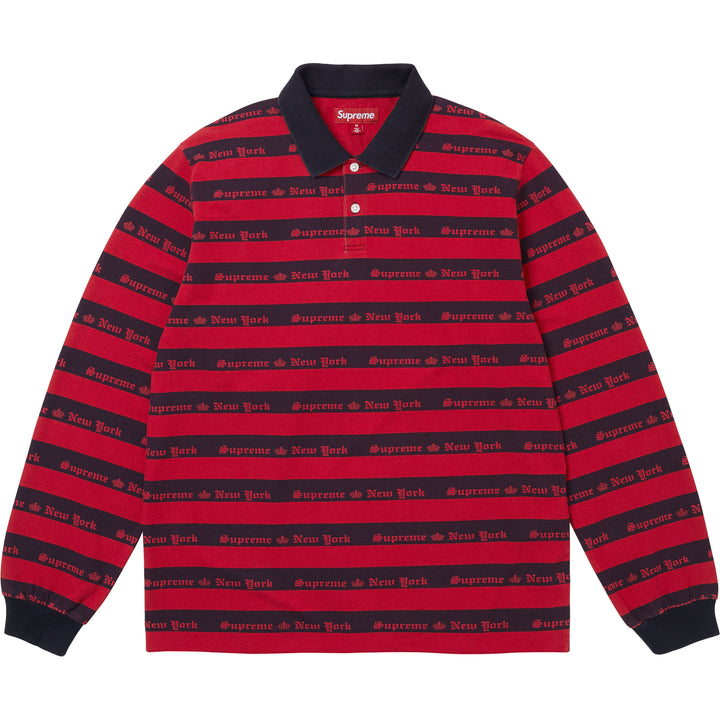 Old English Stripe L/S Polo - Shop - Supreme