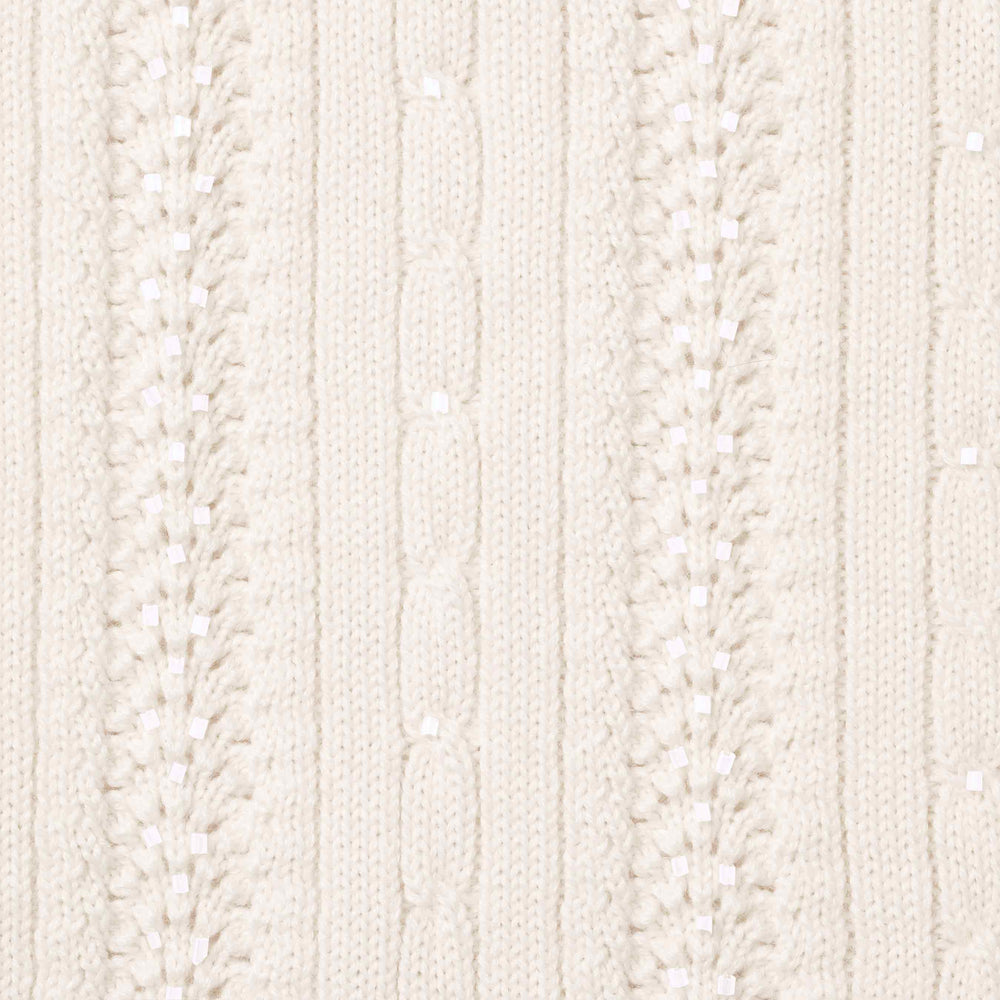 Beaded Zip S/S Polo Sweater - Image 3