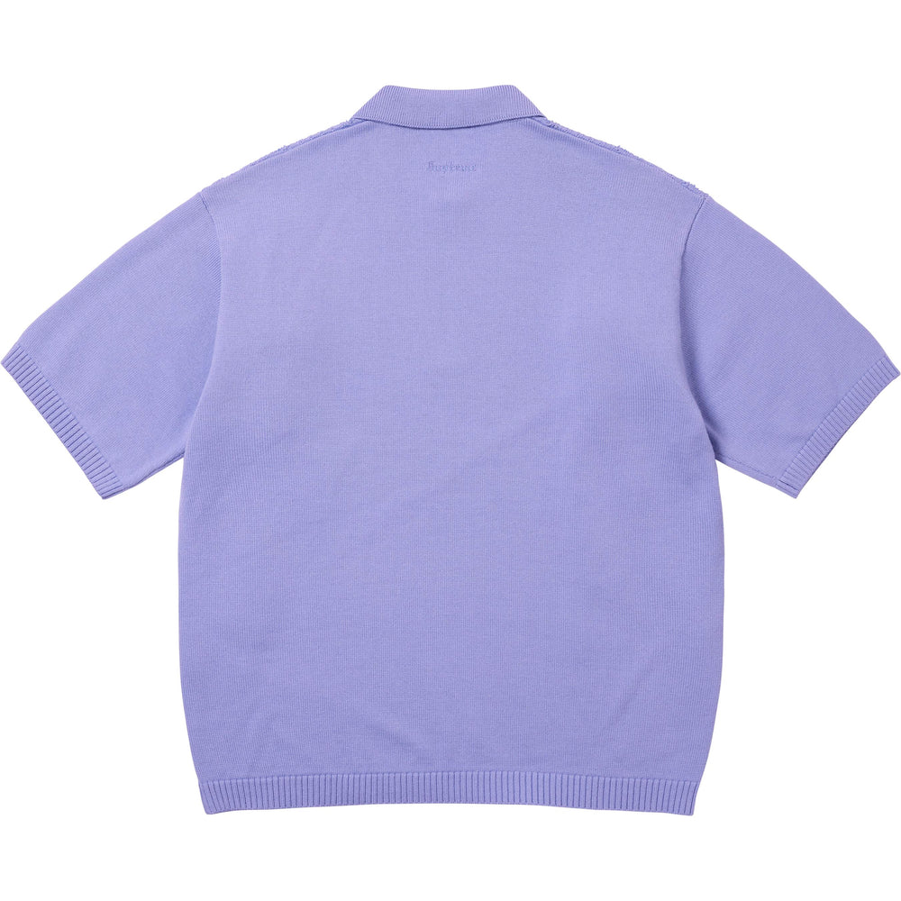 Beaded Zip S/S Polo Sweater - Image 2