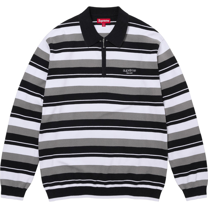 Stripe Zip L/S Polo - Shop - Supreme