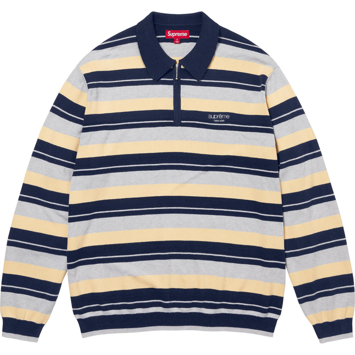 Stripe Zip L/S Polo - Shop - Supreme