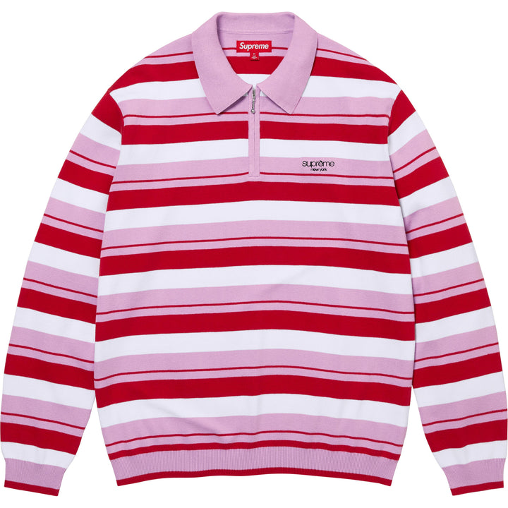 Stripe Zip L/S Polo - Shop - Supreme