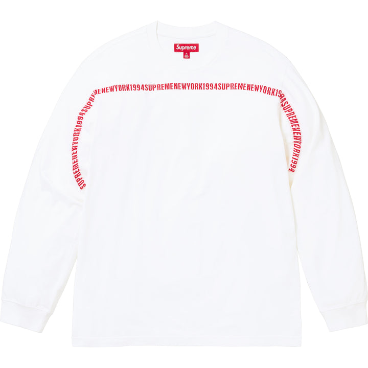 Supreme shops Knit Logo Stripe Crewneck Large