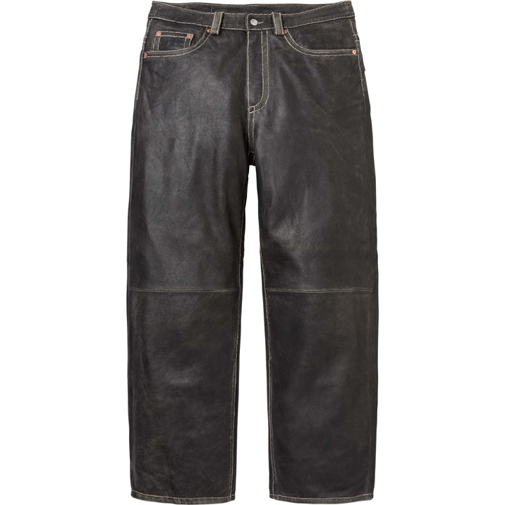 Supreme®/True Religion® Loose Fit Leather Pant-4