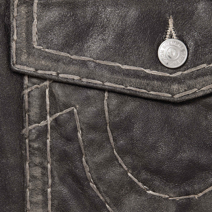 Supreme®/True Religion® Loose Fit Leather Pant-6