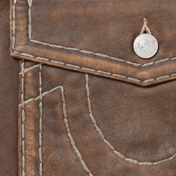 Supreme®/True Religion® Loose Fit Leather Pant-3