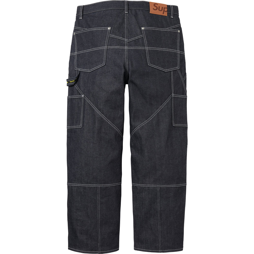 Contrast Stitch Double Knee Painter Jean - Image 2