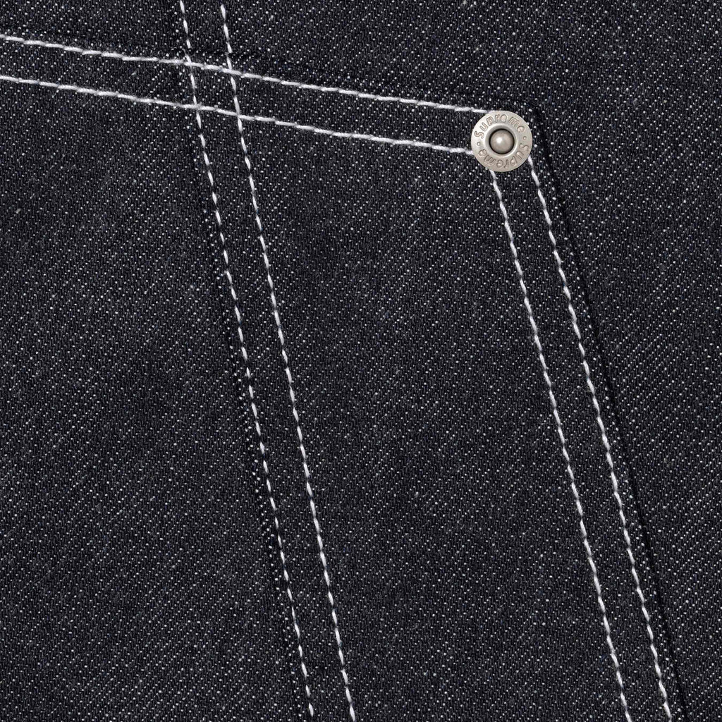 Contrast Stitch Double Knee Painter Jean