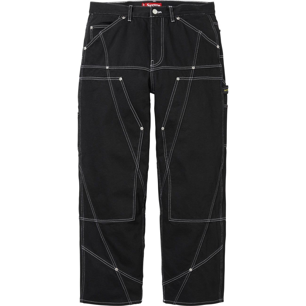 Contrast Stitch Double Knee Painter Jean - Image 1