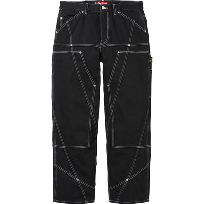 Contrast Stitch Double Knee Painter Jean