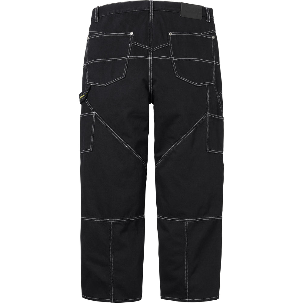 Contrast Stitch Double Knee Painter Jean - Image 2