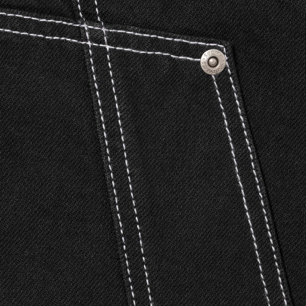 Contrast Stitch Double Knee Painter Jean