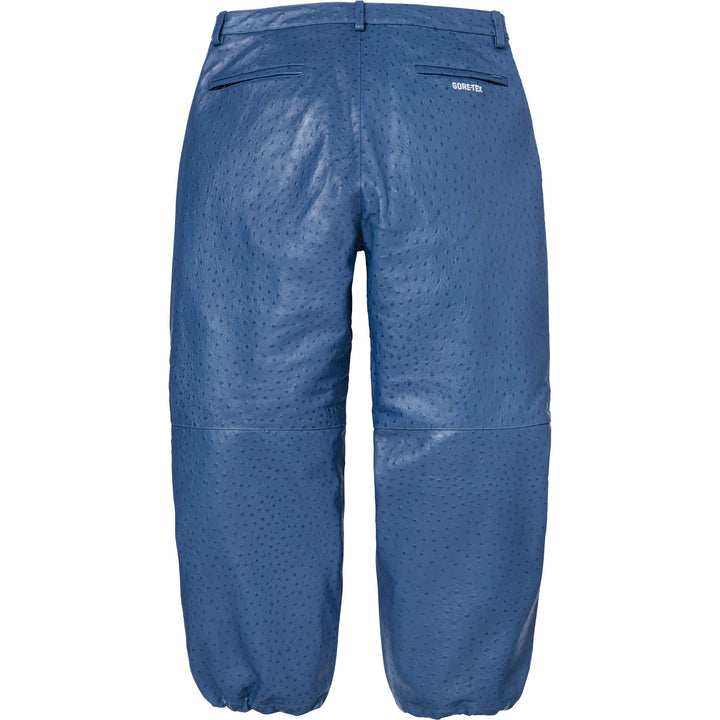 Supreme ライトブルー チノパン GORE-TEX Ostrich Embossed Leather Pant - Shop - Supreme