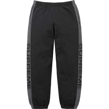 Supreme Coverstitch Joggers Grey Red – Garms Unlimited