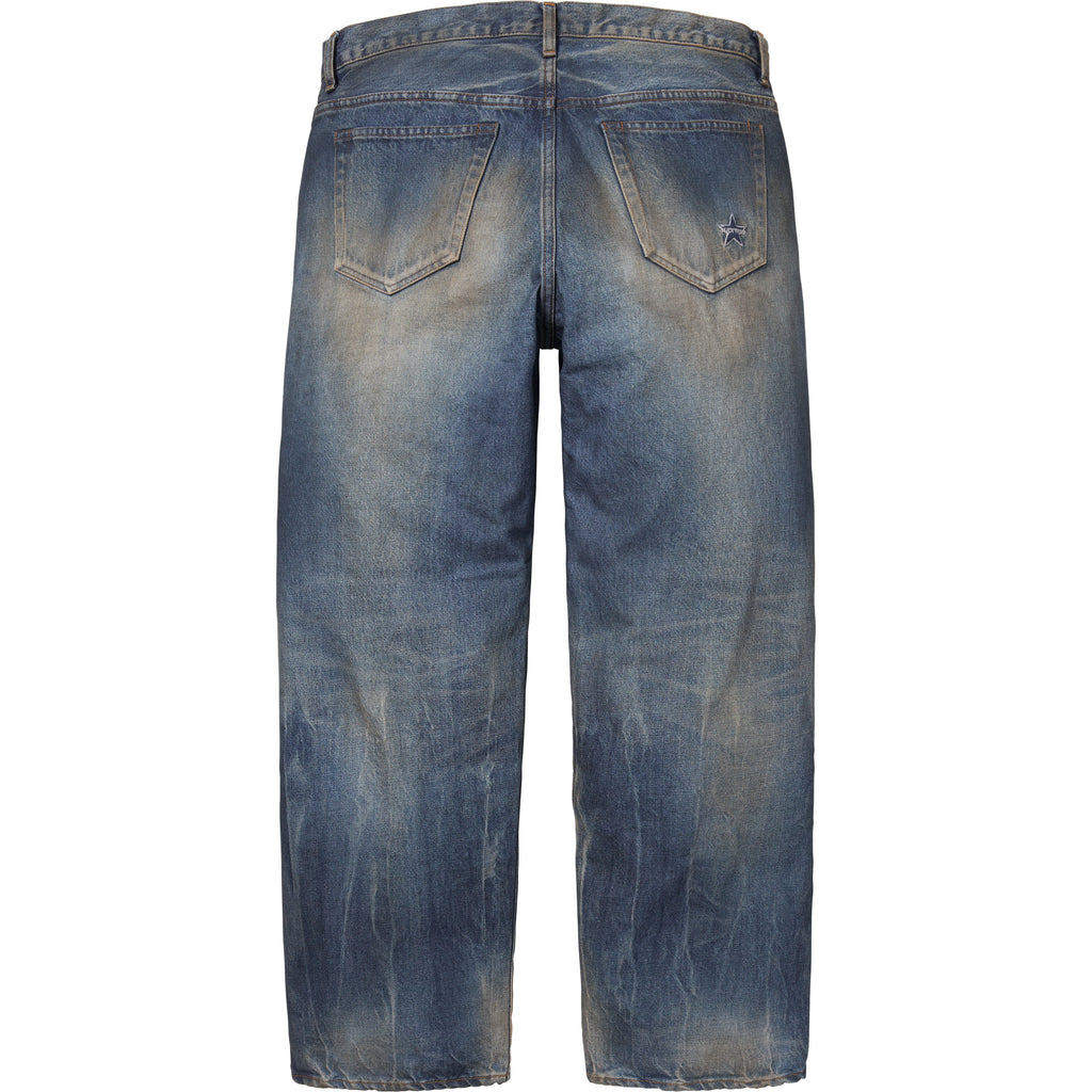 Distressed Loose Fit Selvedge Jean