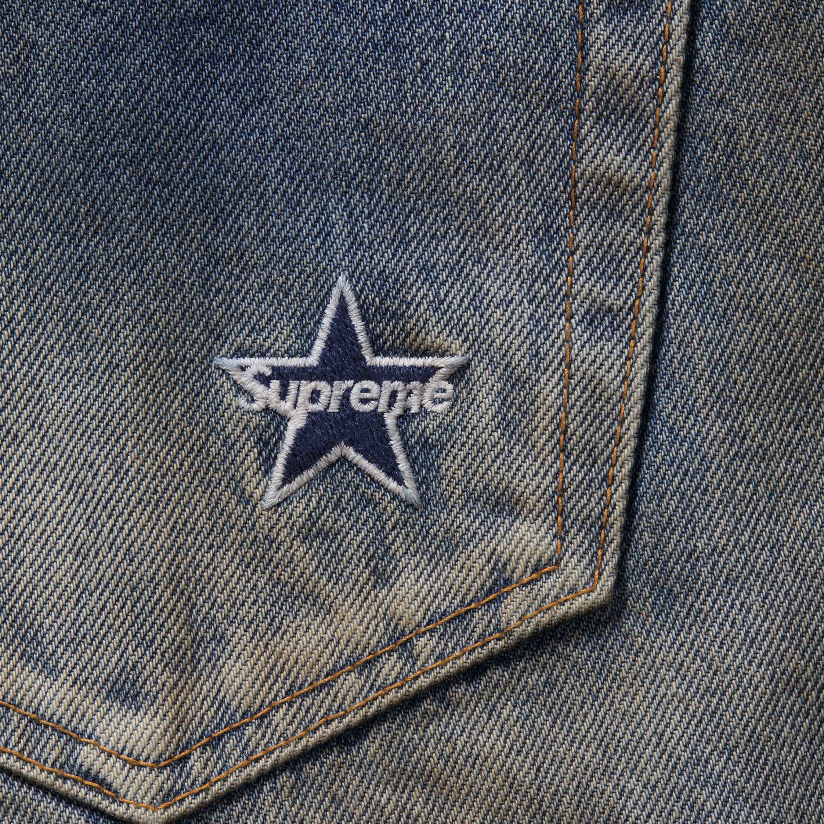 Supreme 25FW Distressed Loose Fit Selvedge Jean