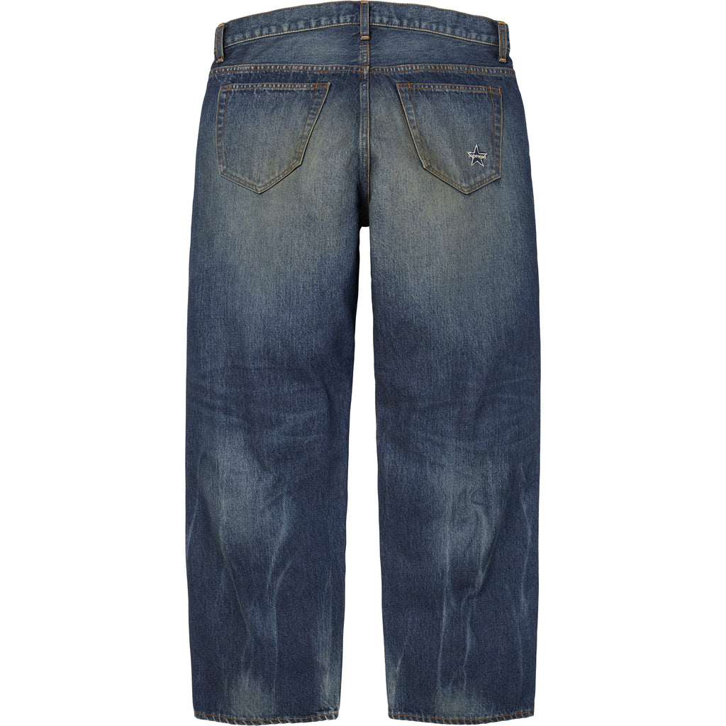 Distressed Loose Fit Selvedge Jean