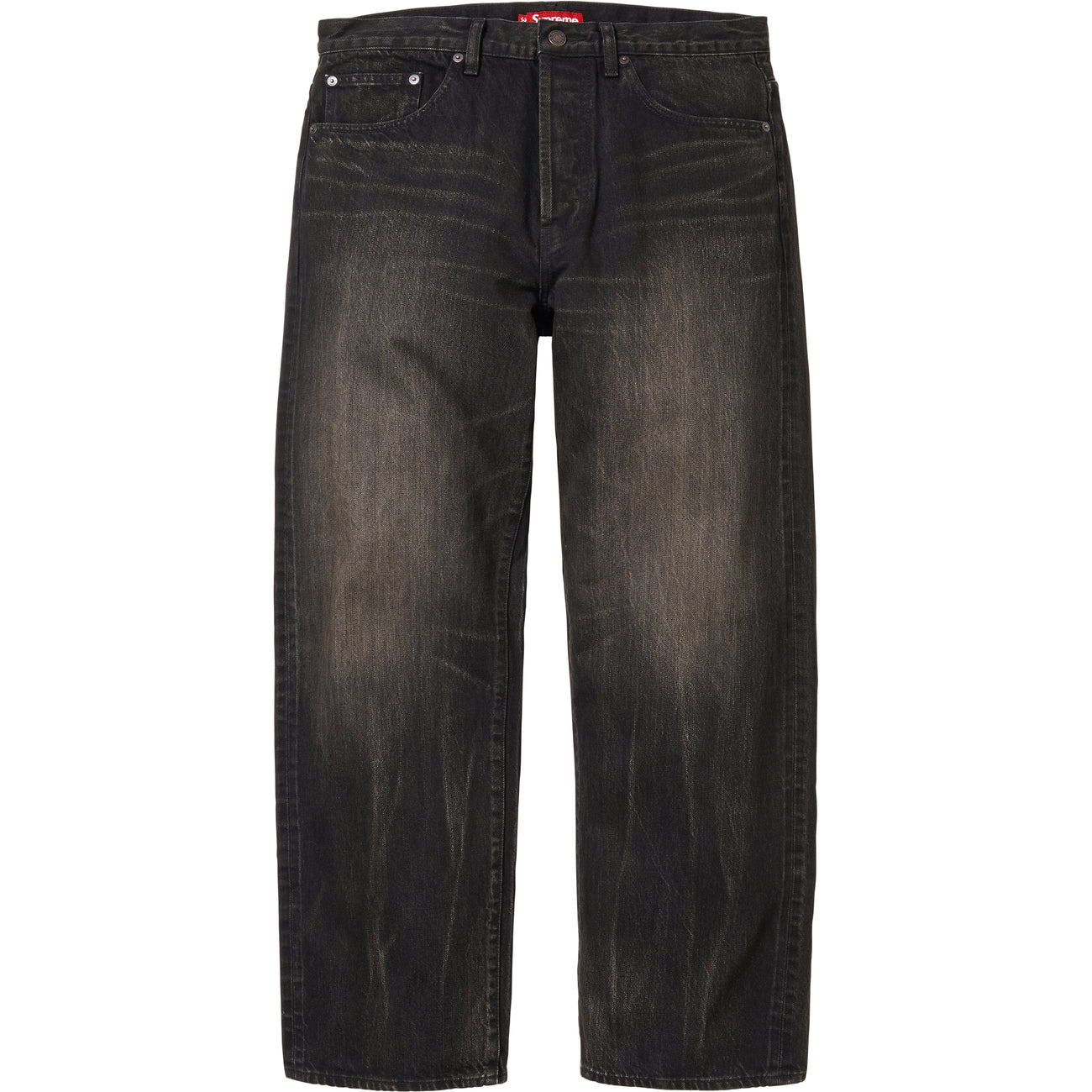 Distressed Loose Fit Selvedge Jean - Image 1