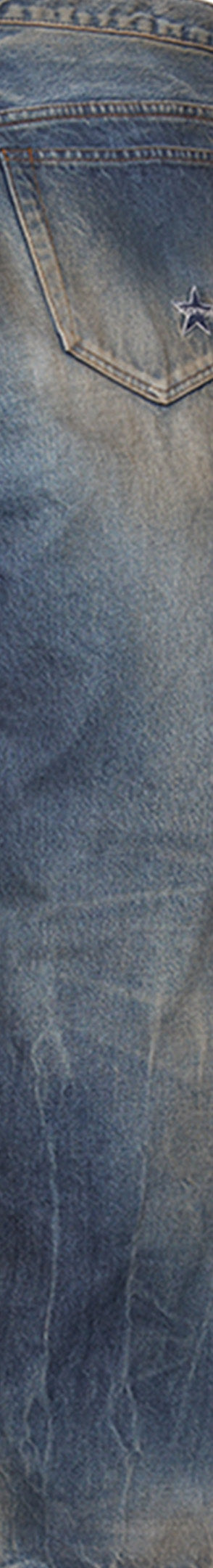 Distressed Loose Fit Selvedge Jean