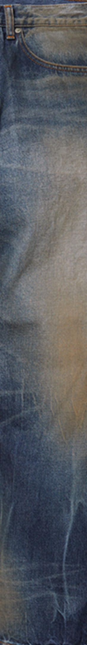 Distressed Loose Fit Selvedge Jean