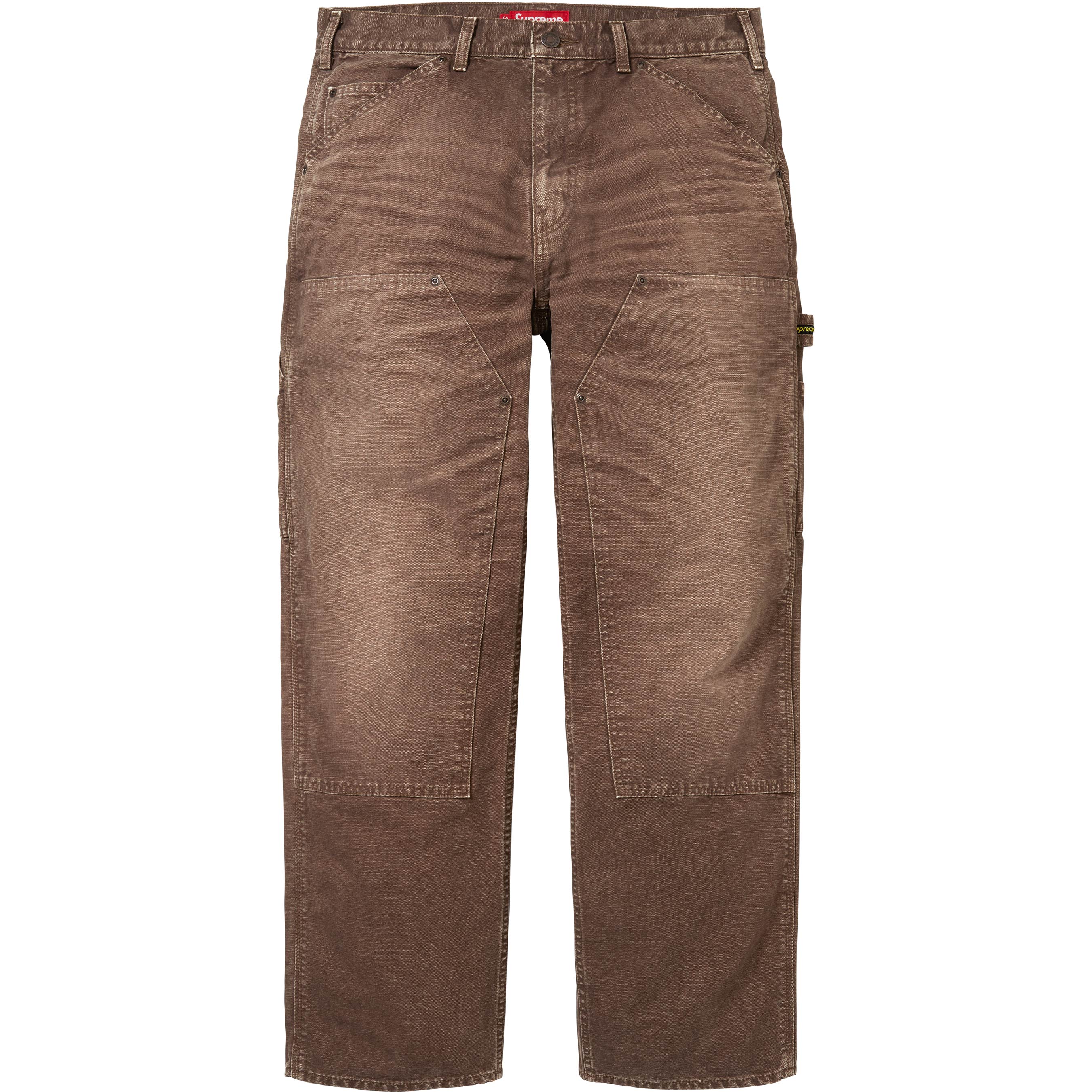 Distressed DoubleKnee Painter Brown Mサイズ P37_SS26_WornDoubleKnee_Brown0