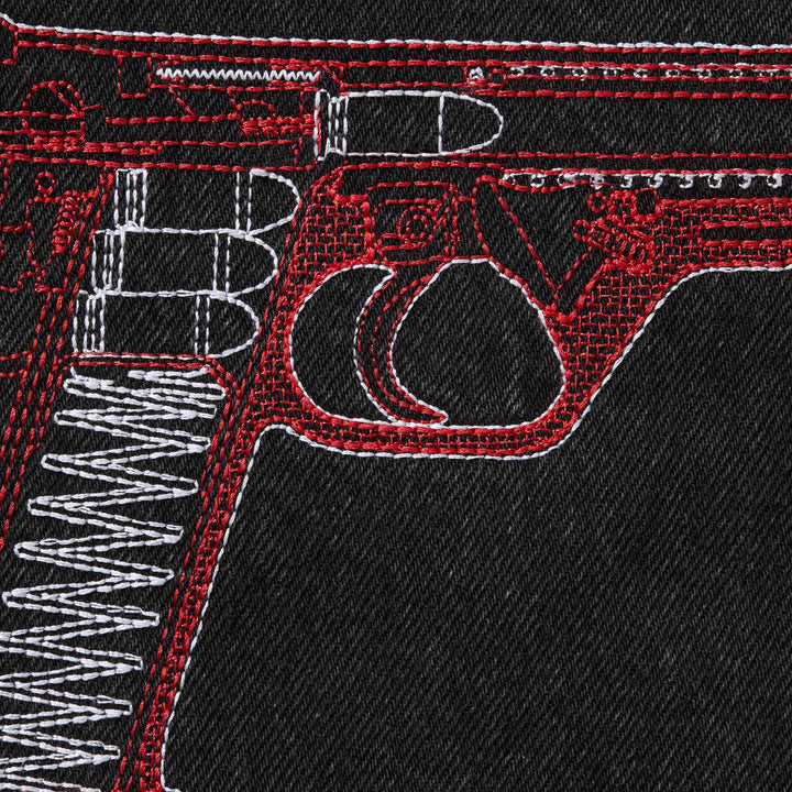 Guns Embroidered Loose Fit Jean - Shop - Supreme
