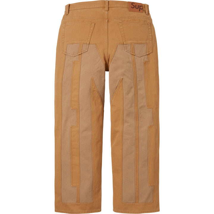 パンツ Supreme Baggy Jean Light Brown 24FW 30 Inset Spellout Baggy Jean - Shop - Supreme