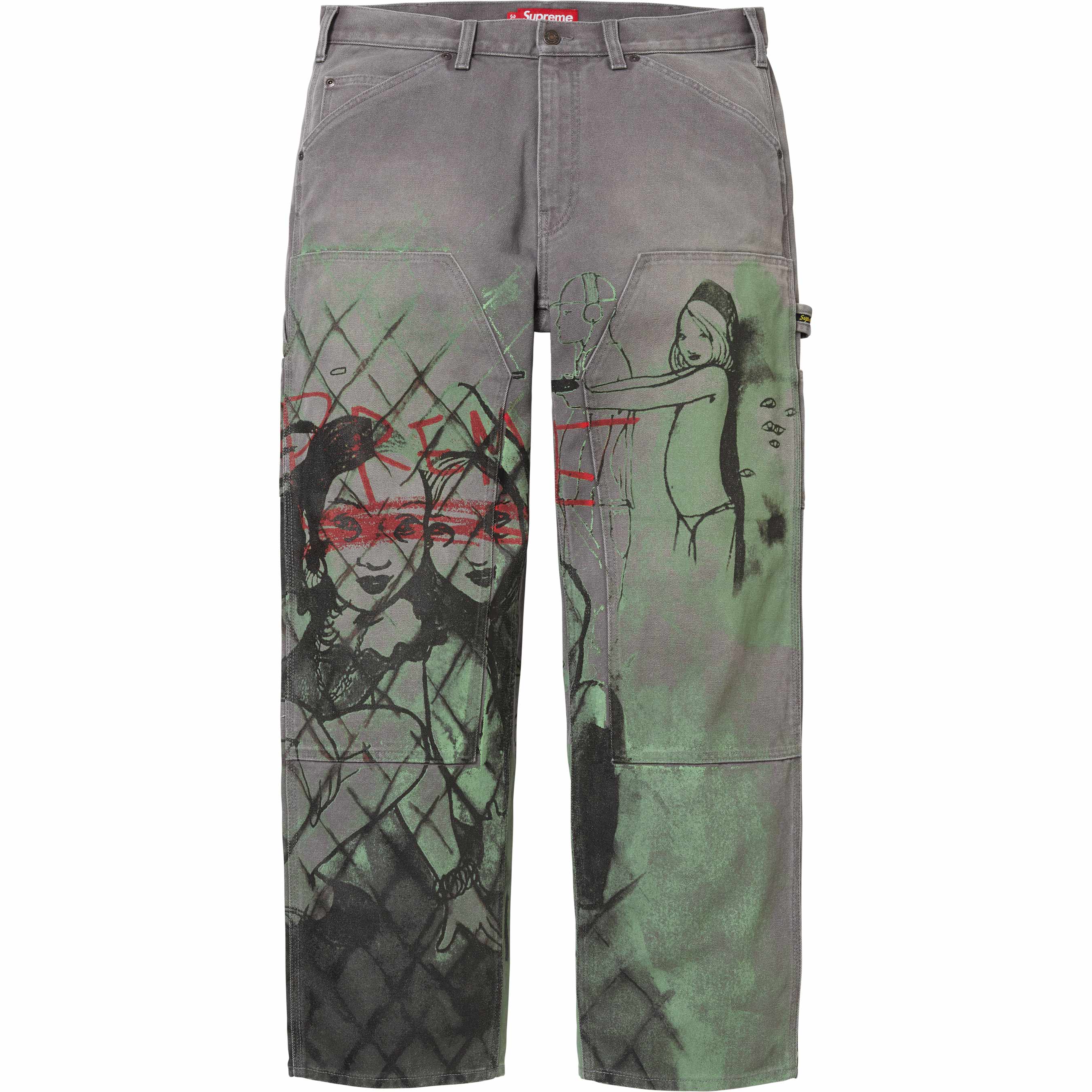 Supreme/Rita Ackermann Double Knee Painter Pant - Shop - Supreme