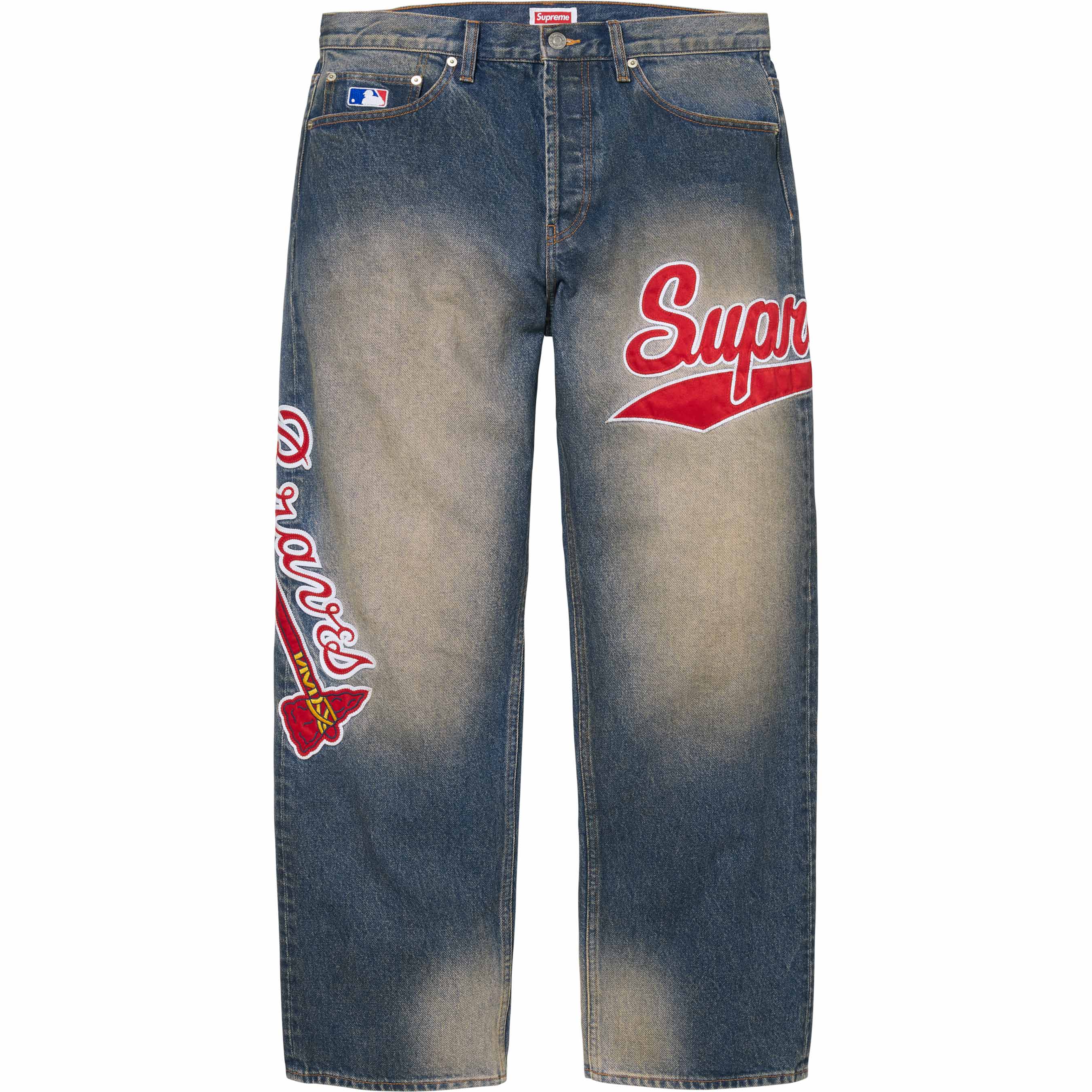 Supreme®/Mitchell & Ness® Atlanta Braves™ Loose Fit Jean - Shop