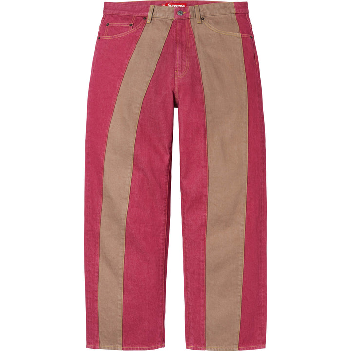 Paneled Stripe Baggy Jean - Shop - Supreme