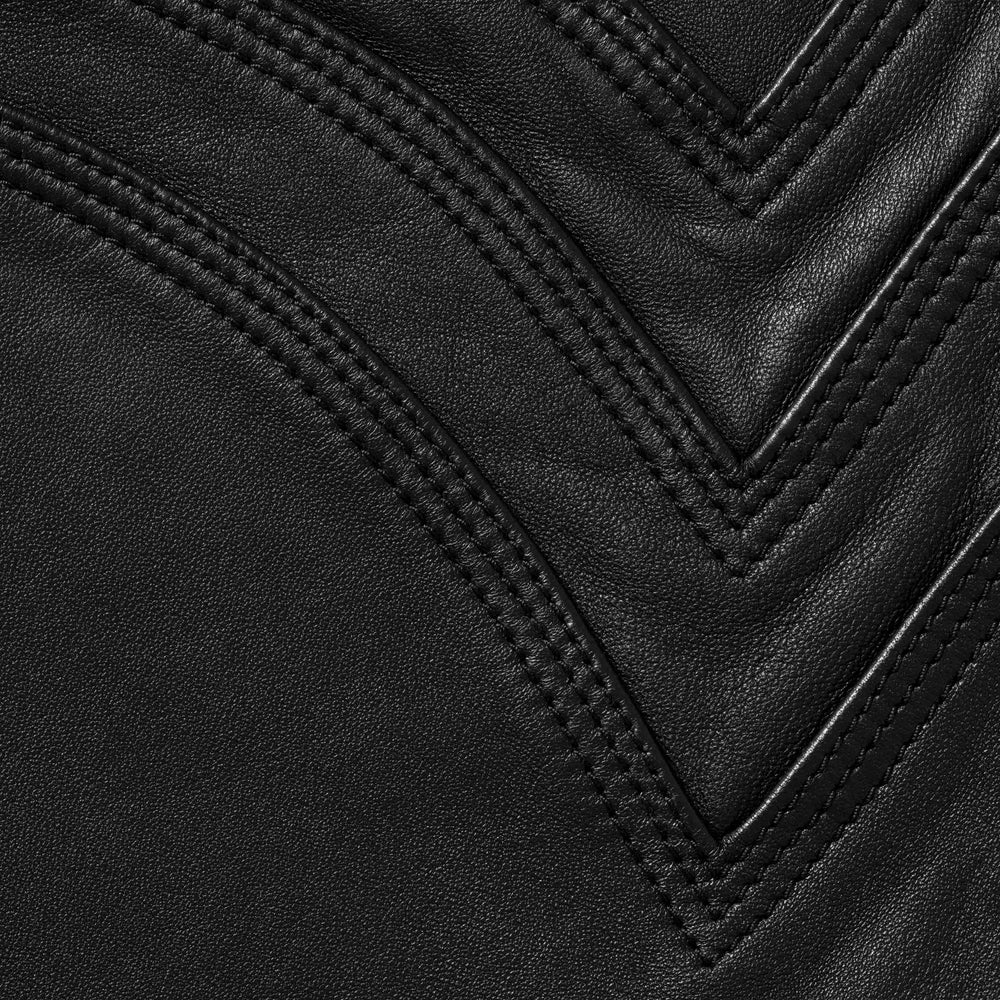 S Logo Leather Baggy 5-Pocket Jean - Image 3