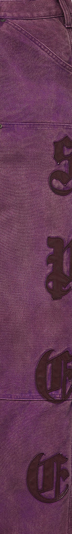 Leather Appliqué Double Knee Painter Pant